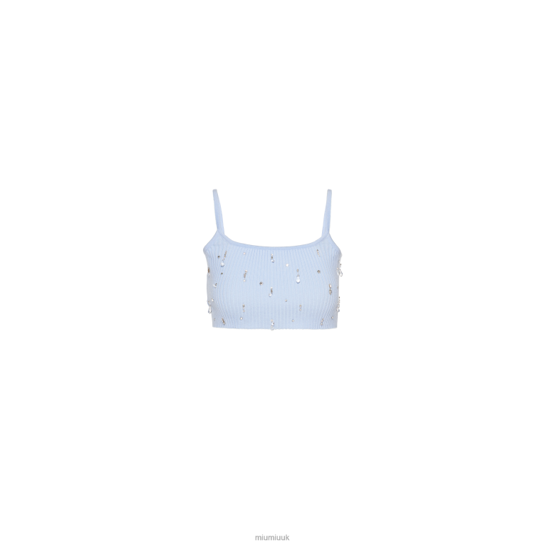 Ready To Wear Embroidered Wool Top Miu Miu XH28Z644 Astro