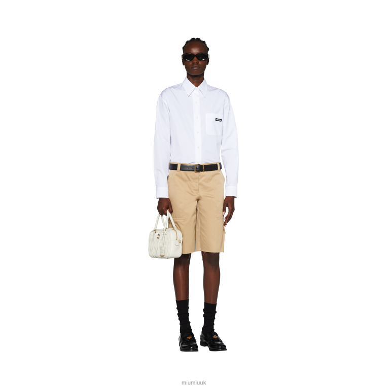 Ready To Wear Poplin Shirt Miu Miu XH28Z601 White
