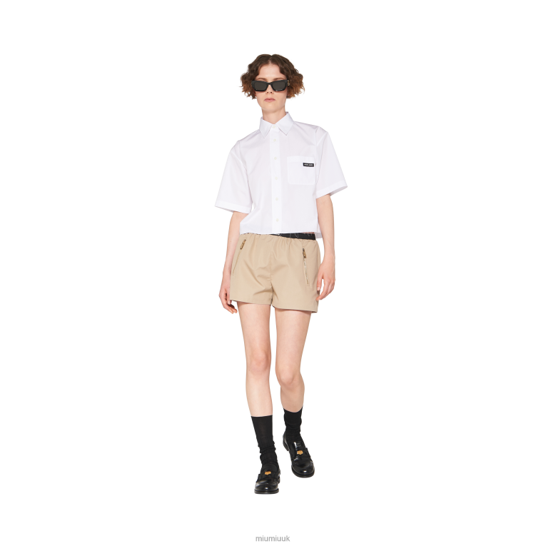Ready To Wear Poplin Shirt Miu Miu XH28Z603 White