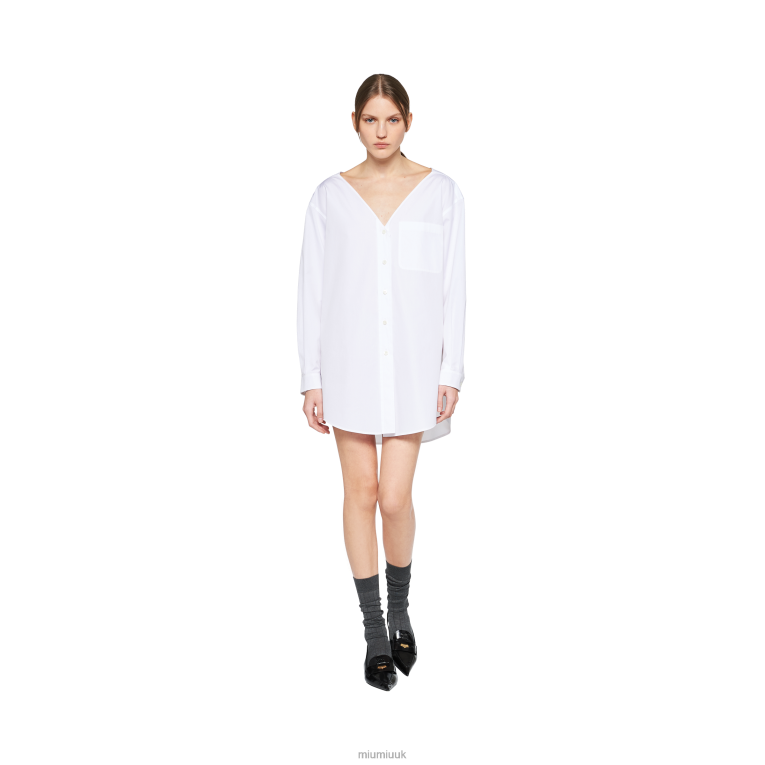 Ready To Wear Poplin Shirt Miu Miu XH28Z609 White