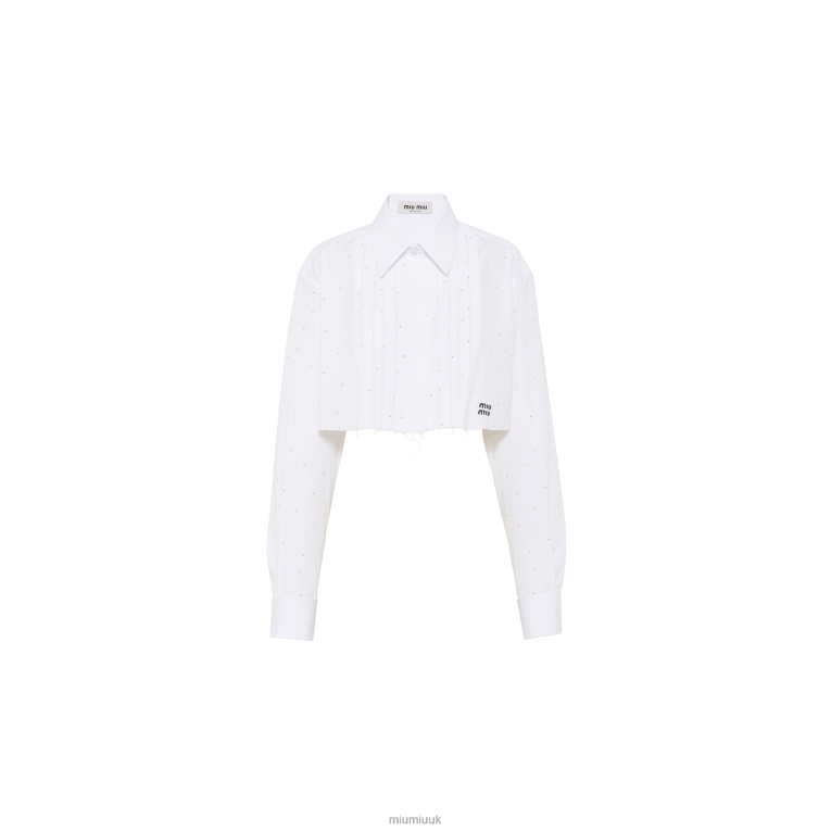 Ready To Wear Poplin Shirt Miu Miu XH28Z627 White