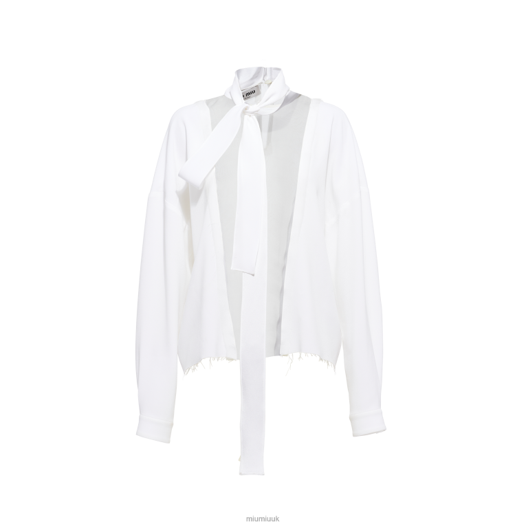 Ready To Wear Sable Top Miu Miu XH28Z661 White