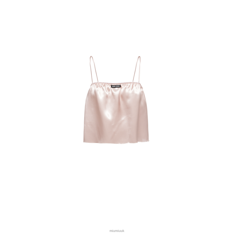 Ready To Wear Satin Top Miu Miu XH28Z1027 Opal