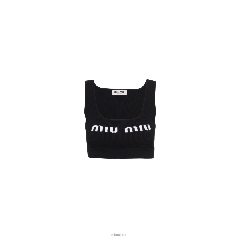 Ready To Wear Viscose Top Miu Miu XH28Z597 Black