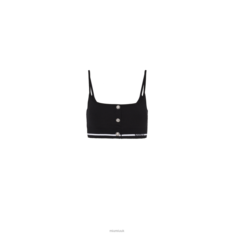 Ready To Wear Viscose Top Miu Miu XH28Z631 Black
