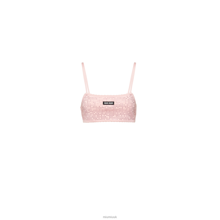 Ready To Wear Wool Top Miu Miu XH28Z630 Alabaster Pink