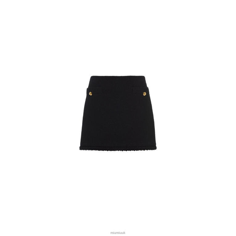 Ready To Wear Boucle Mini Skirt Miu Miu XH28Z884 Black