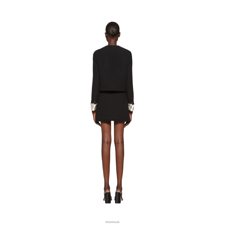 Ready To Wear Boucle Mini Skirt Miu Miu XH28Z884 Black