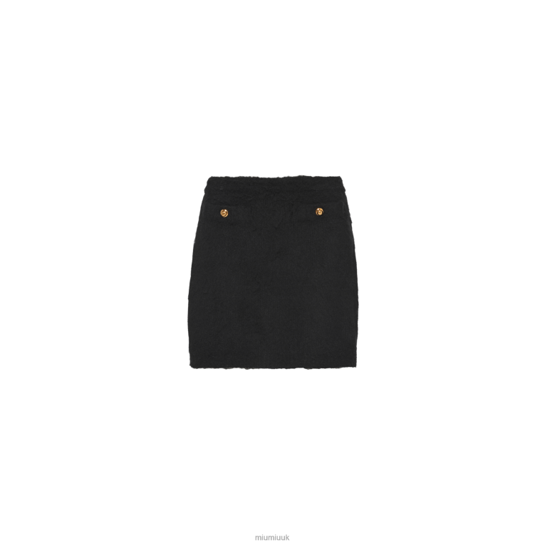 Ready To Wear Boucle Miniskirt Miu Miu XH28Z782 Black