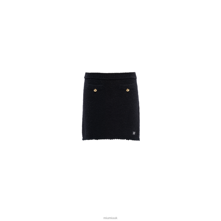 Ready To Wear Boucle Miniskirt Miu Miu XH28Z804 Black
