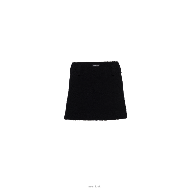 Ready To Wear Boucle Miniskirt Miu Miu XH28Z864 Black