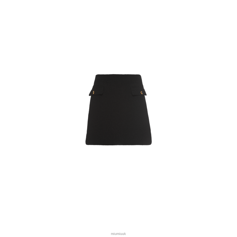 Ready To Wear Boucle Miniskirt Miu Miu XH28Z906 Black