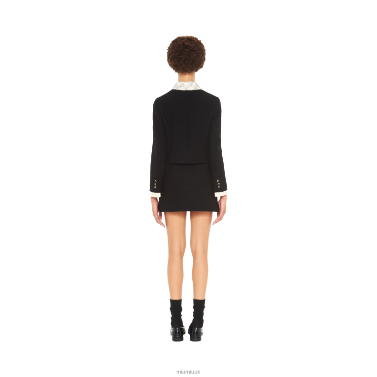 Ready To Wear Boucle Miniskirt Miu Miu XH28Z906 Black