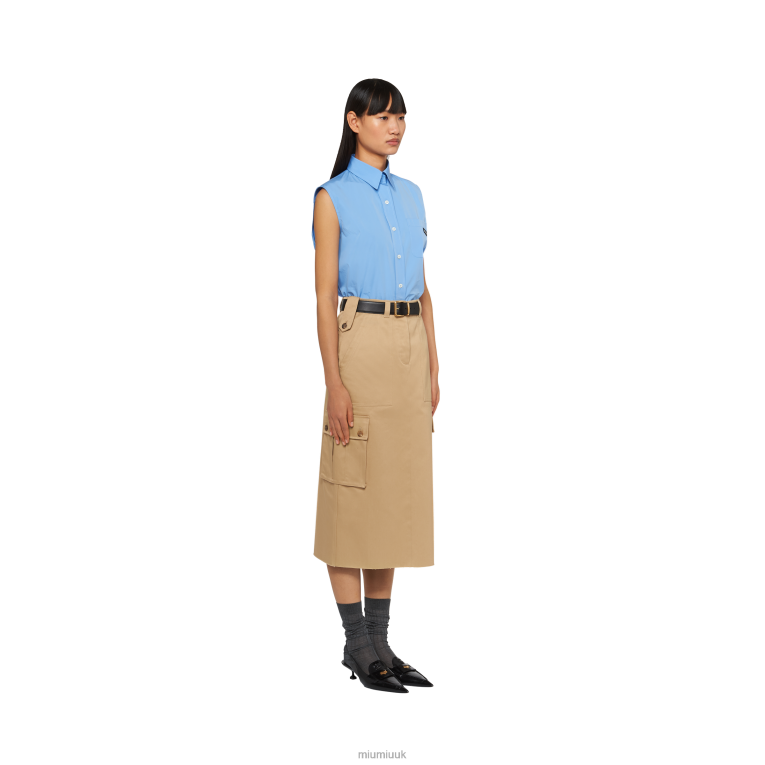 Ready To Wear Chino Midi Skirt Miu Miu XH28Z862 Cord