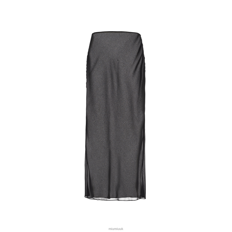 Ready To Wear Georgette Skirt Miu Miu XH28Z879 Black