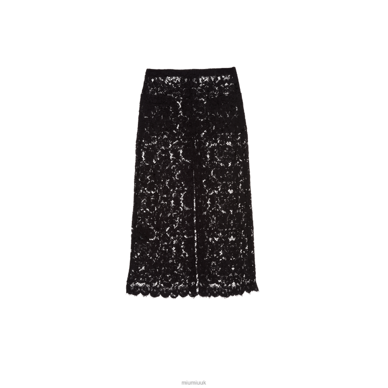 Ready To Wear Long Lace Skirt Miu Miu XH28Z873 Black