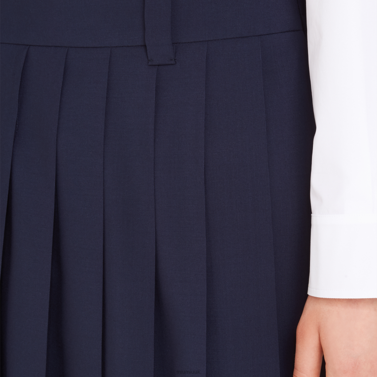 Ready To Wear Mohair Fabric Skirt Miu Miu XH28Z921 Navy