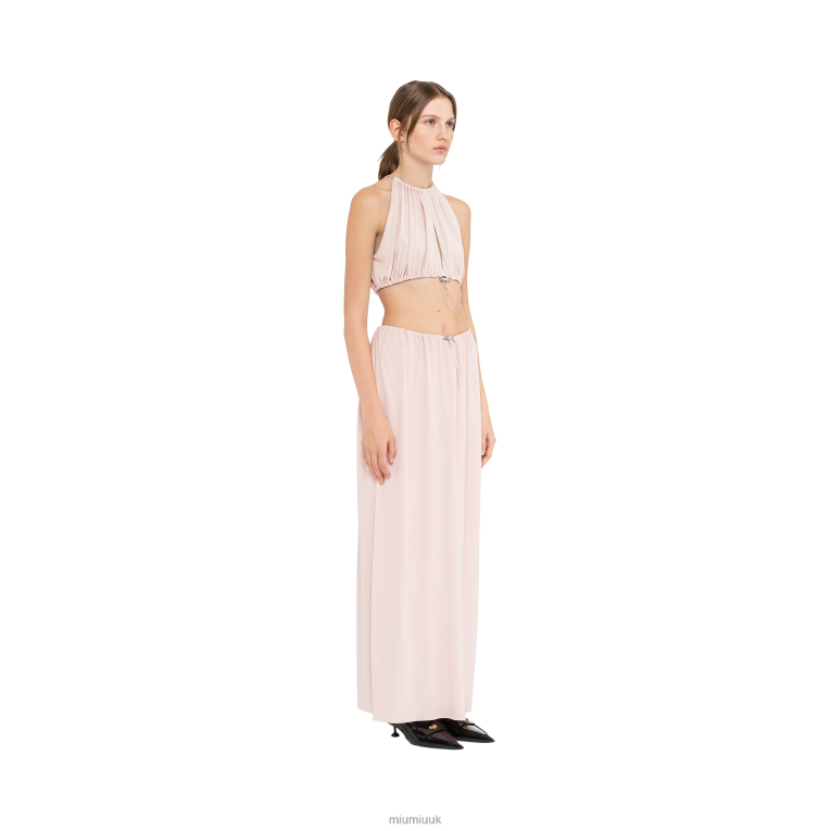 Ready To Wear Organzine Maxi-skirt Miu Miu XH28Z858 Quartz