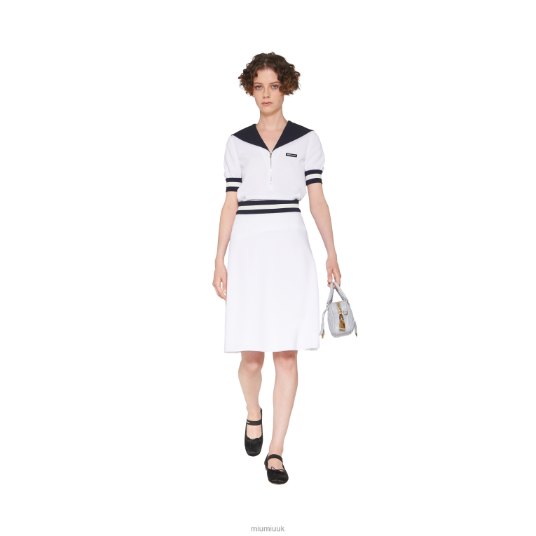 Ready To Wear Pique Skirt Miu Miu XH28Z868 White