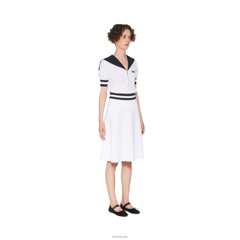 Ready To Wear Pique Skirt Miu Miu XH28Z868 White