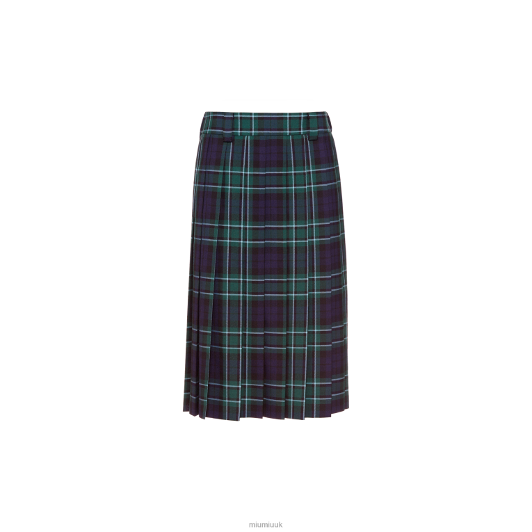 Ready To Wear Plaid Skirt Miu Miu XH28Z912 Navy
