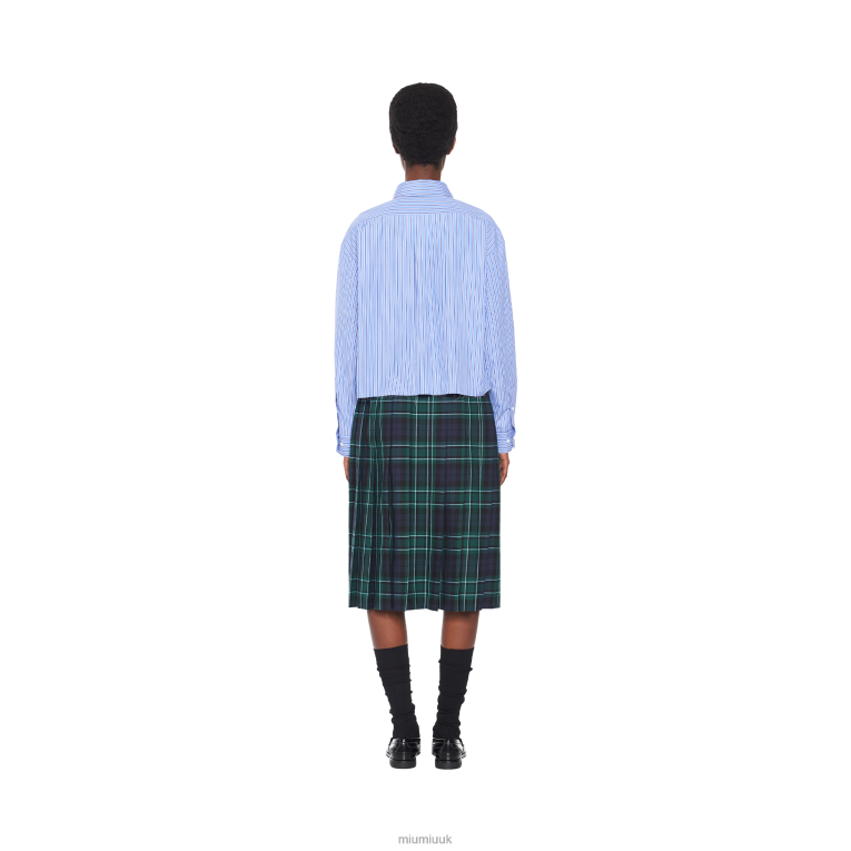 Ready To Wear Plaid Skirt Miu Miu XH28Z912 Navy