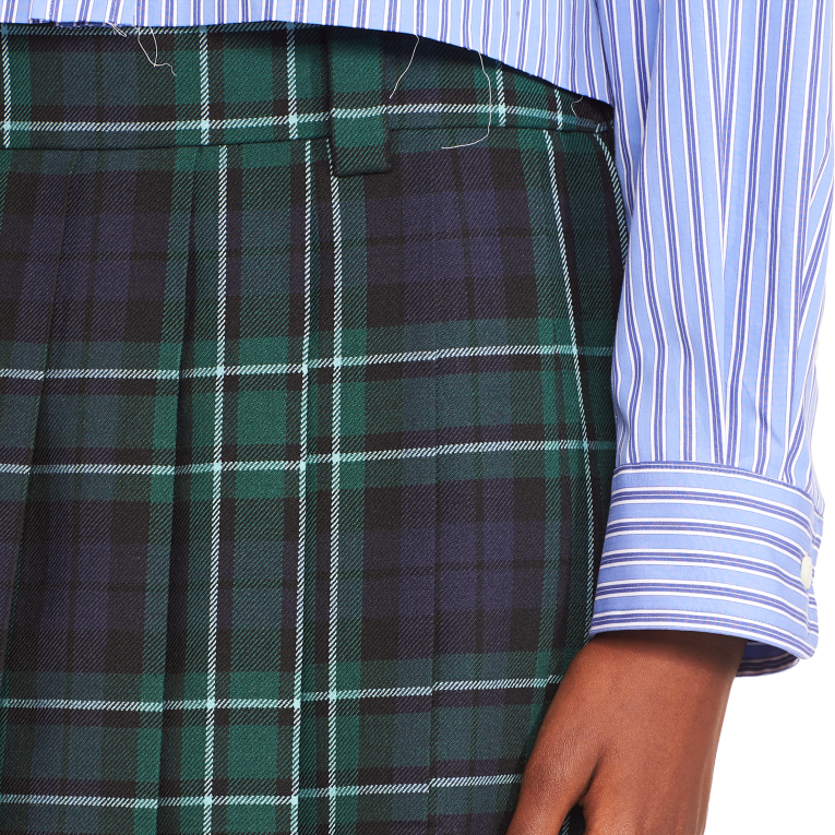 Ready To Wear Plaid Skirt Miu Miu XH28Z912 Navy