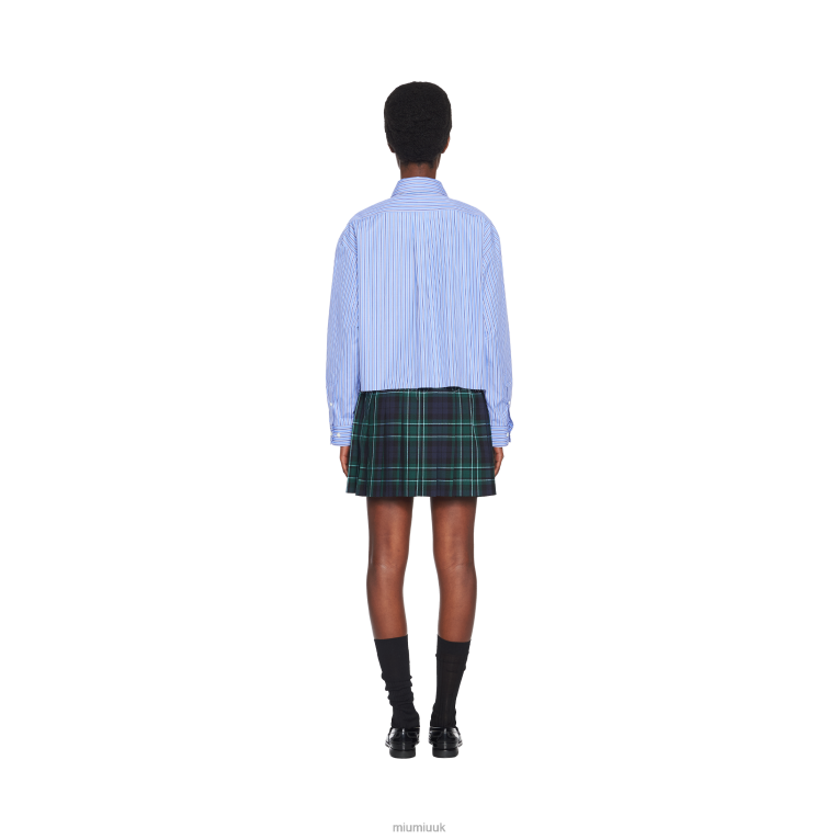 Ready To Wear Plaid Skirt Miu Miu XH28Z914 Navy