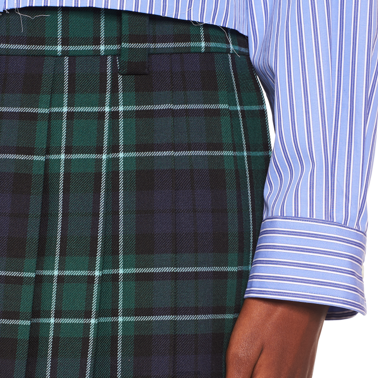 Ready To Wear Plaid Skirt Miu Miu XH28Z914 Navy