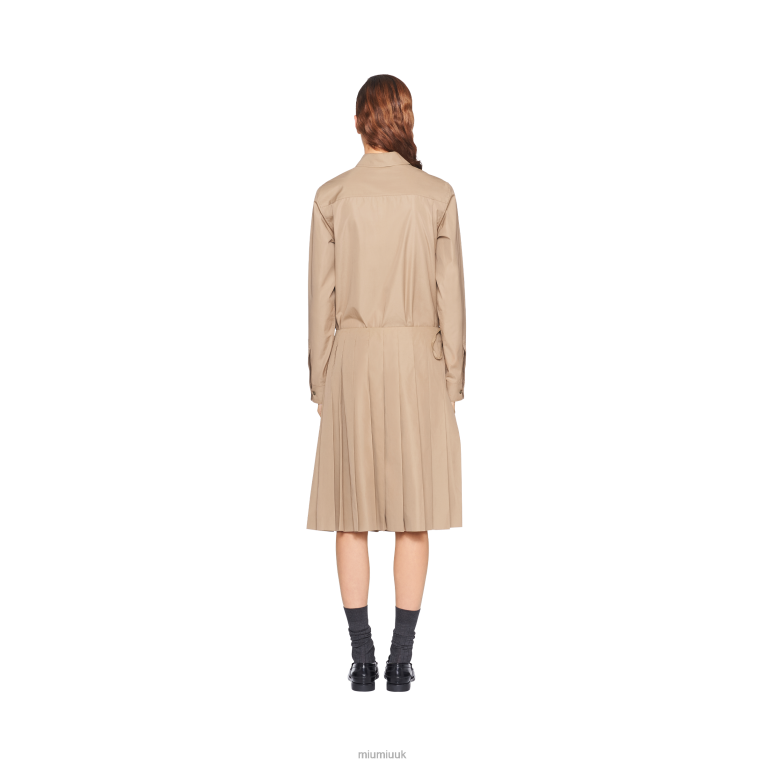 Ready To Wear Poplin Skirt Miu Miu XH28Z849 Clay Grey