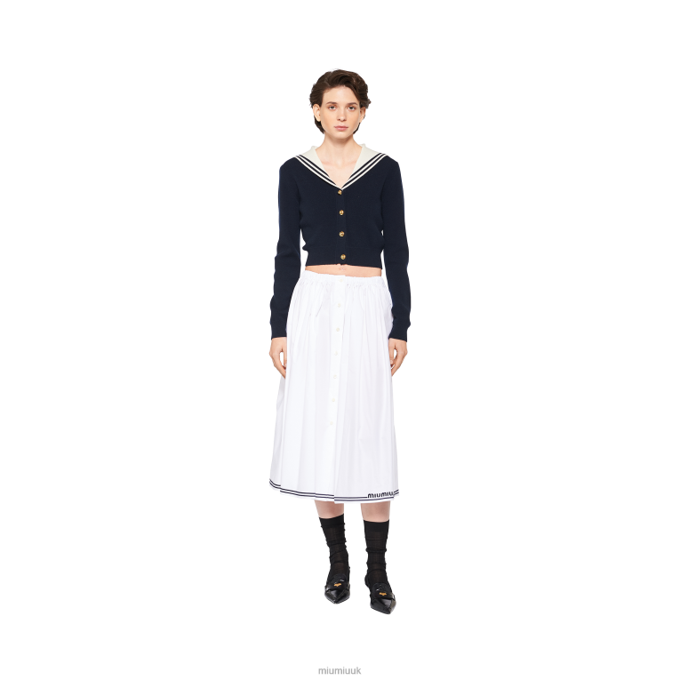 Ready To Wear Poplin Skirt Miu Miu XH28Z871 White