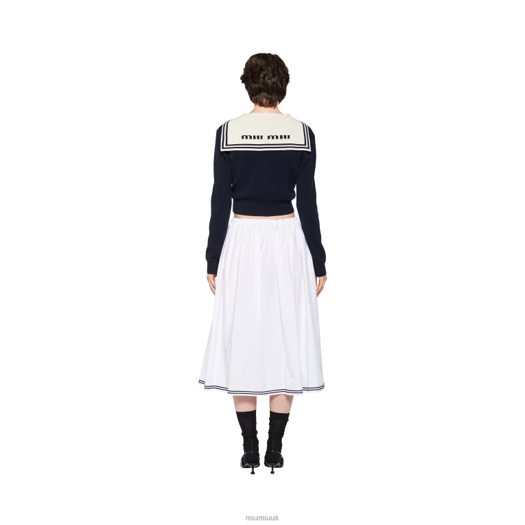 Ready To Wear Poplin Skirt Miu Miu XH28Z871 White