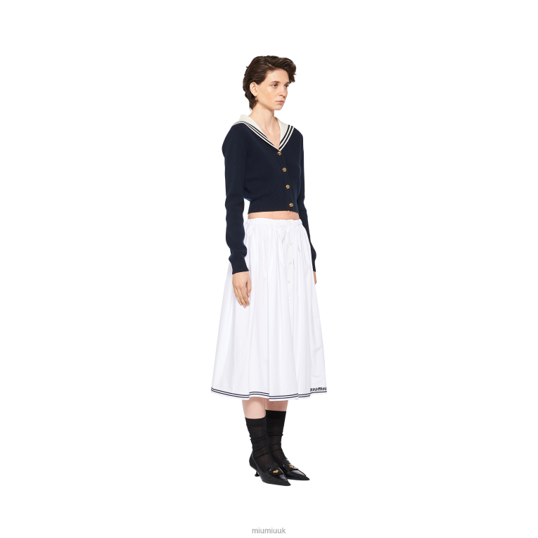Ready To Wear Poplin Skirt Miu Miu XH28Z871 White