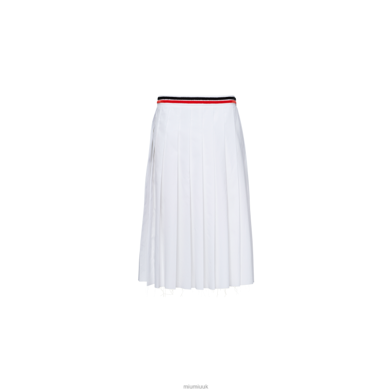 Ready To Wear Poplin Skirt Miu Miu XH28Z923 White