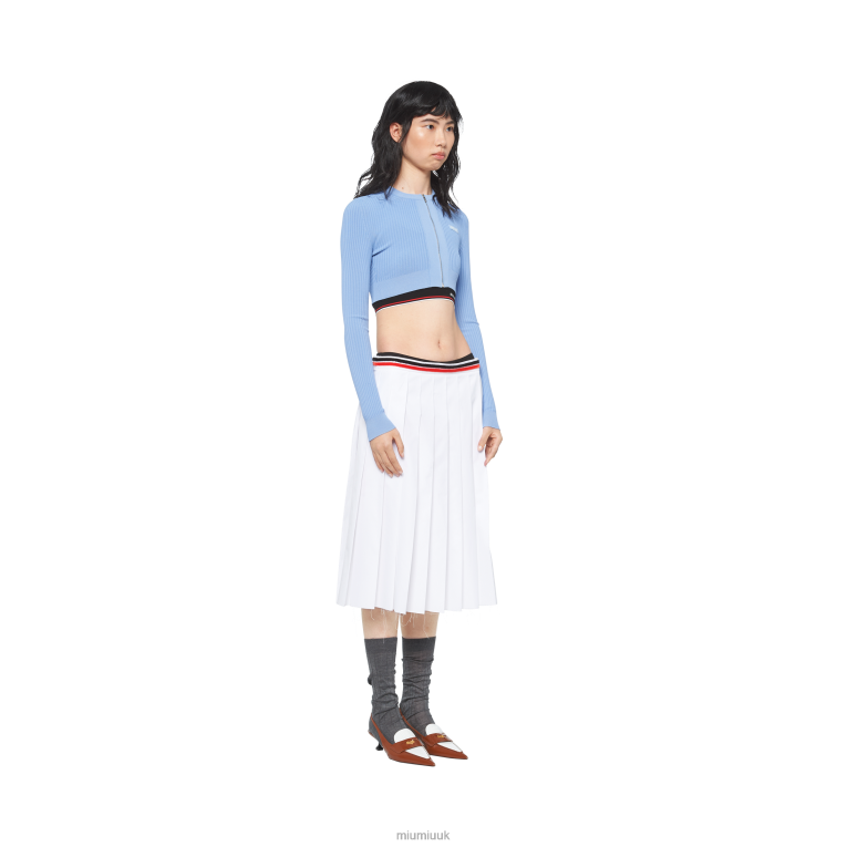 Ready To Wear Poplin Skirt Miu Miu XH28Z923 White