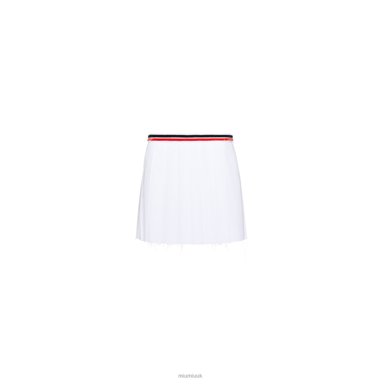 Ready To Wear Poplin Skirt Miu Miu XH28Z924 White