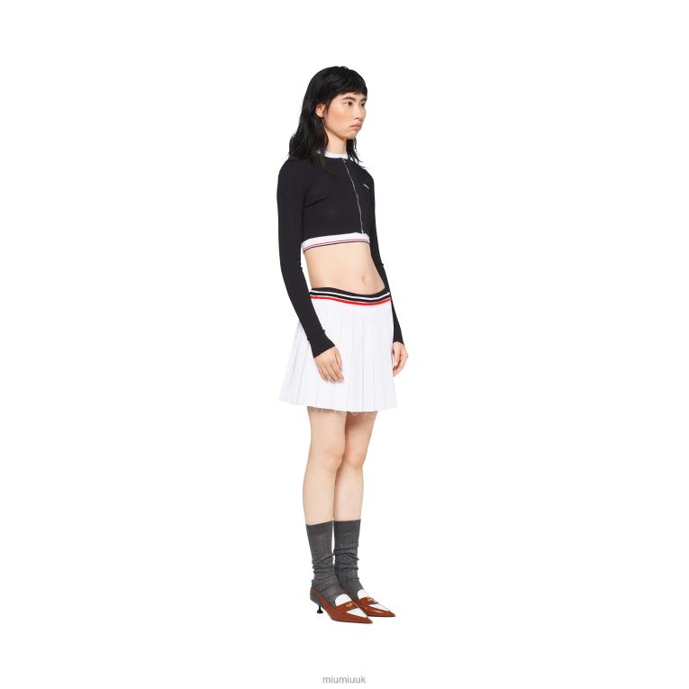 Ready To Wear Poplin Skirt Miu Miu XH28Z924 White
