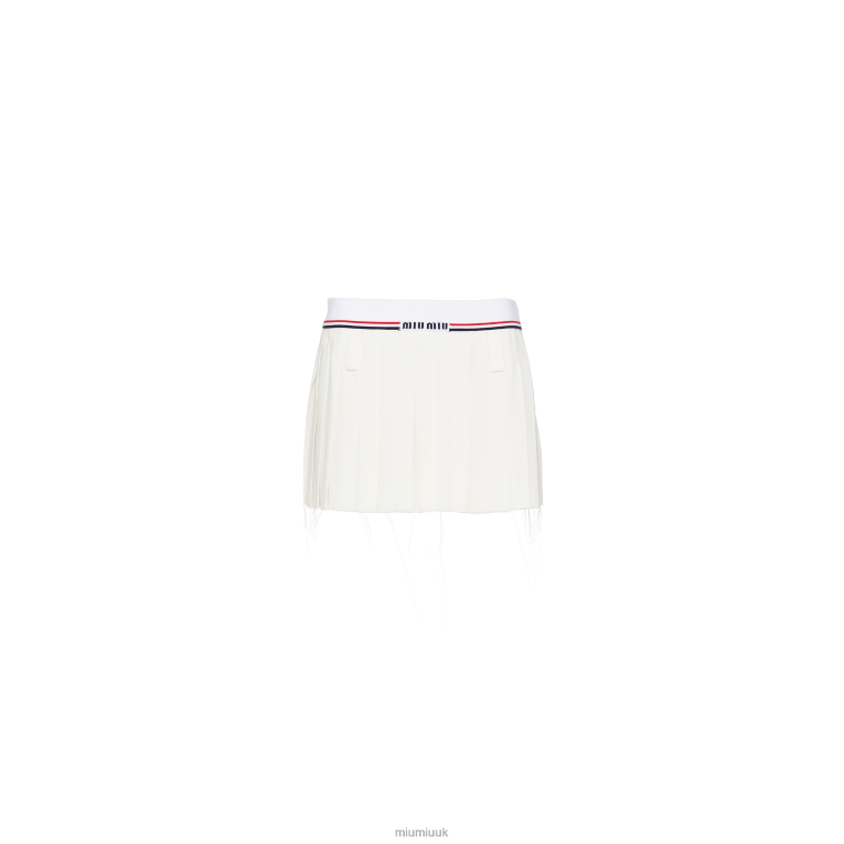Ready To Wear Sable Miniskirt Miu Miu XH28Z894 White