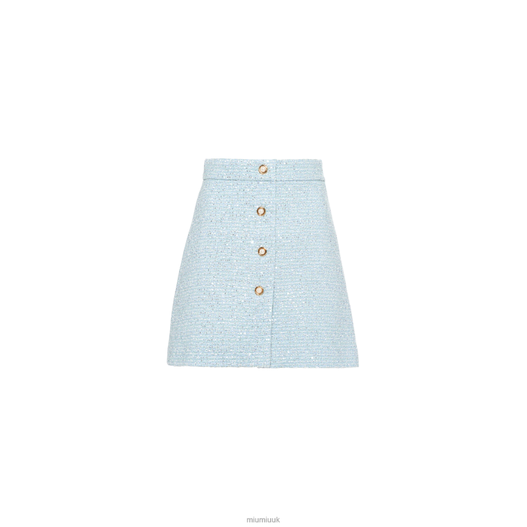 Ready To Wear Sequined Tweed Miniskirt Miu Miu XH28Z909 Astro