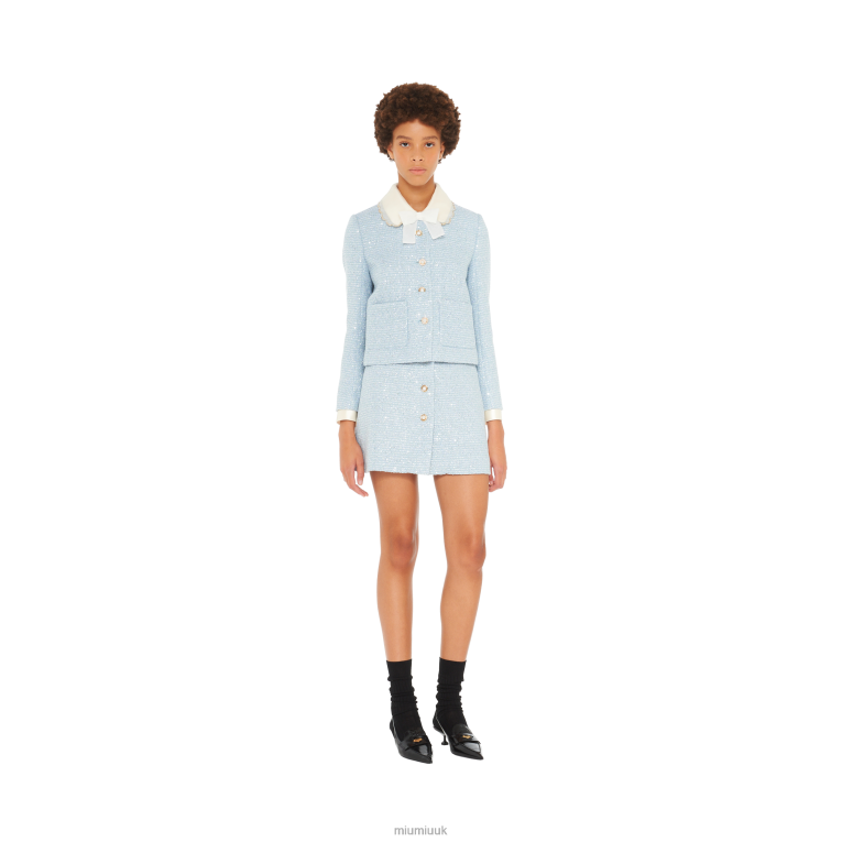 Ready To Wear Sequined Tweed Miniskirt Miu Miu XH28Z909 Astro