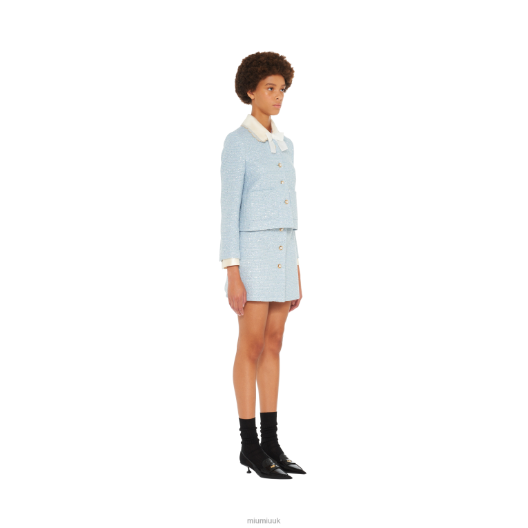 Ready To Wear Sequined Tweed Miniskirt Miu Miu XH28Z909 Astro