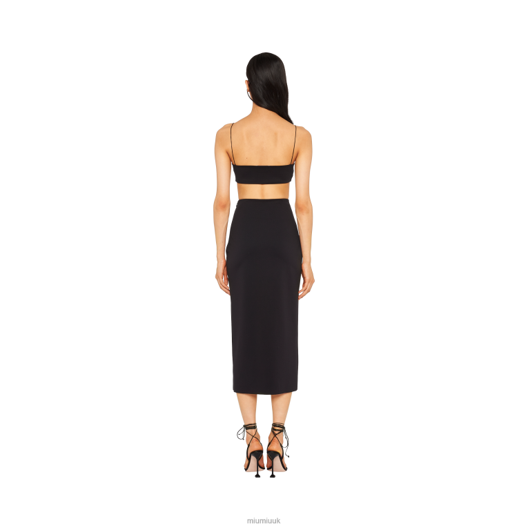 Ready To Wear Stretch Jersey Skirt Miu Miu XH28Z874 Black