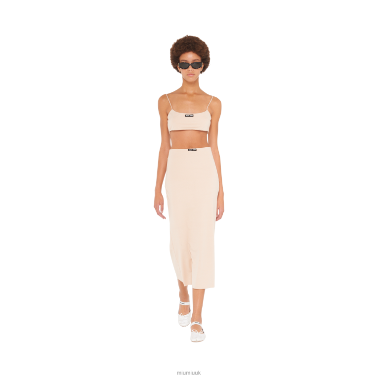 Ready To Wear Stretch Jersey Skirt Miu Miu XH28Z875 Cameo