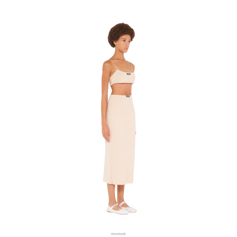 Ready To Wear Stretch Jersey Skirt Miu Miu XH28Z875 Cameo