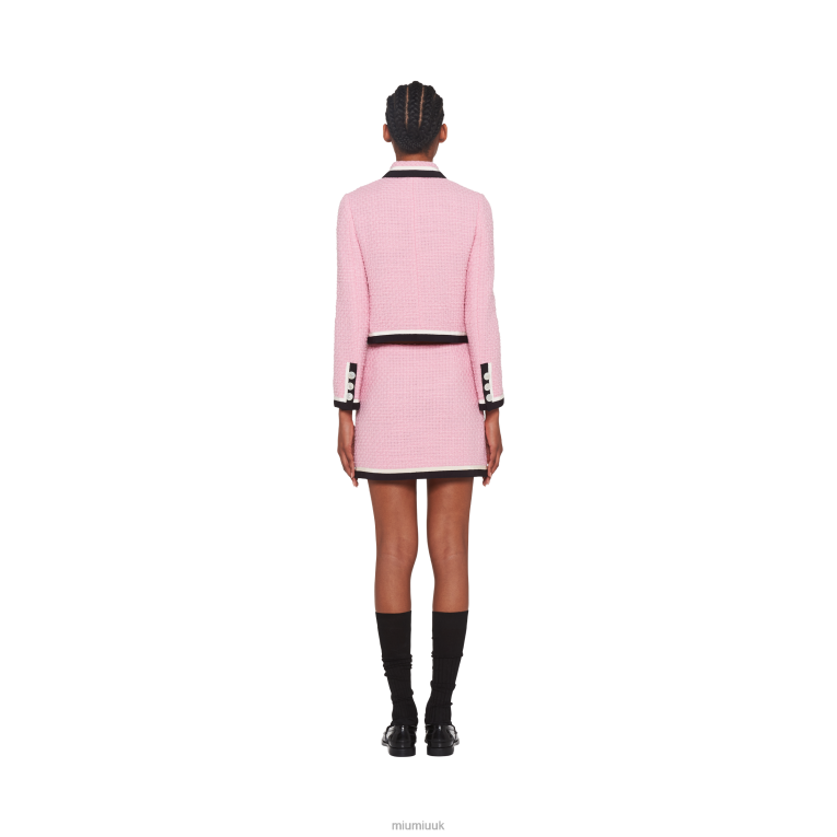 Ready To Wear Tweed Miniskirt Miu Miu XH28Z917 Pink