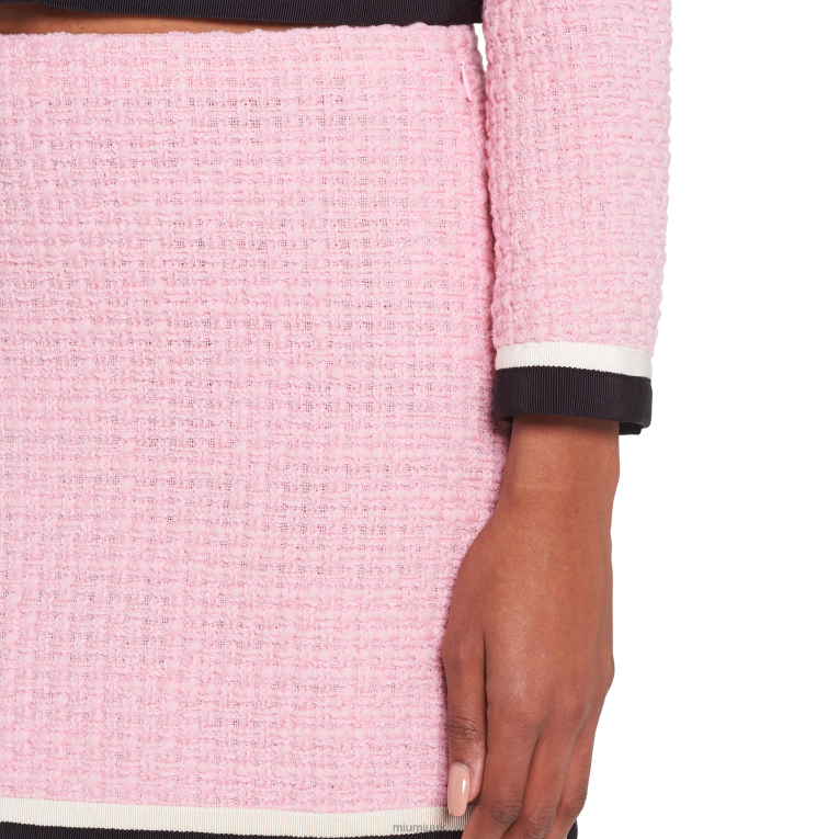 Ready To Wear Tweed Miniskirt Miu Miu XH28Z917 Pink