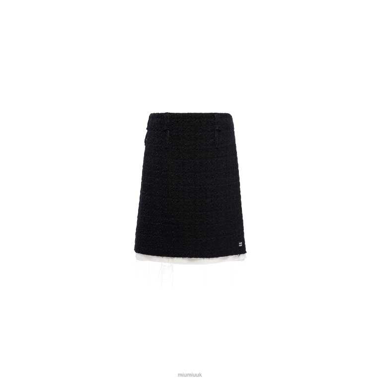 Ready To Wear Tweed Skirt Miu Miu XH28Z899 Black