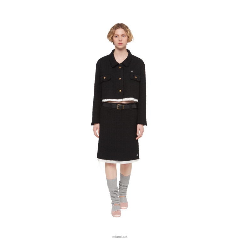 Ready To Wear Tweed Skirt Miu Miu XH28Z899 Black