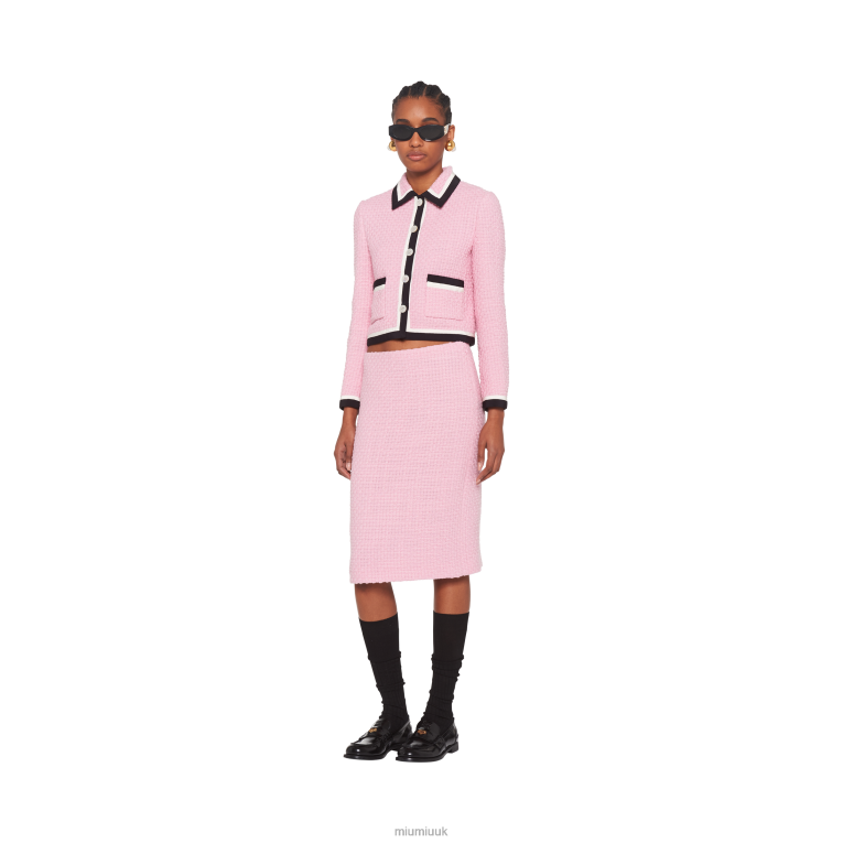 Ready To Wear Tweed Skirt Miu Miu XH28Z915 Pink