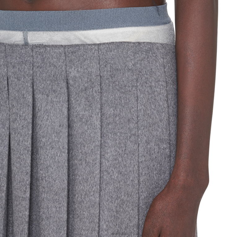 Ready To Wear Velour Skirt Miu Miu XH28Z847 Grey